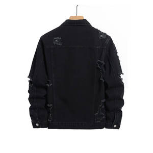 Chaqueta vaquera lavada con ácido para hombre, precio barato a la moda, precio de fábrica, chaqueta vaquera lavada con ácido para hombre - Product Image 2