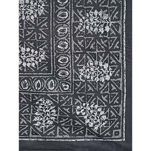 Ethnic Grey Motifs 180 TC 100% Cotton Single Bedsheet with 1 Pillow Cover <b>King</b> <b>Size</b> Double Use 3-Piece Set (BSB1120) - Product Image 4