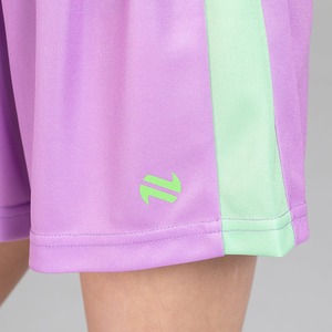 Short de sport taille moyenne pour femme avec fermeture à cordon de serrage Motif solide Toile tricotée Impression par transfert par sublimation - Product Image 4