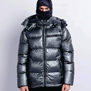 Chaqueta brillante acolchada de invierno de nuevo diseño de moda para hombre al por mayor chaqueta acolchada cálida chaqueta acolchada 2025 - Product Image 2