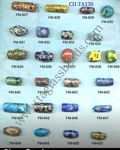 Cuentas de vidrio moteado con flores azuladas, accesorio para ewelry, precio bajo listo para enviar - Product Image 5