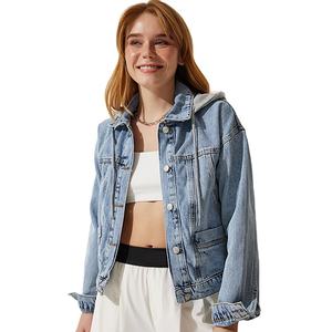 Chaquetas de Mujer Lisas con Diseño de Sudadera, de Algodón 100% Elástico, Ajuste Delgado, Venta Caliente, Precio de Fábrica al Por Mayor - Product Image 1