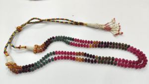 Venta al por mayor de cuarzo natural multicolor 6mm Rondelle cuentas lisas 18-20 pulgadas collar en capas joyería de piedra de cristal - Product Image 3