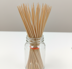 Brochettes en bois de différentes tailles pour restaurant, cuisine à domicile, barbecue, twisters de pommes de terre, kebabs, non végétarien - Product Image 1