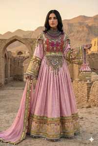 Robes afghanes Kuchi vintage personnalisées 2026, broderies lourdes, manches longues, robes de mariée, robes de soirée, robes afghanes pour femmes adultes - Product Image 4