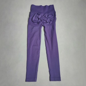 Leggings froissés v-back Leggings d'entraînement pour femmes contrôle du ventre Butt Lift beurre doux aucun voir à travers - Product Image 2