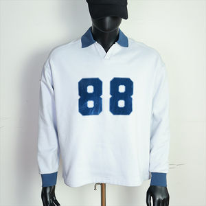 Camiseta Polo Extra Grande de Algodón Personalizada para Hombre, Sudaderas Bordadas Personalizadas, Camiseta Polo de Rugby Personalizada para Hombre, Camiseta Polo de Rugby para Hombre - Product Image 3