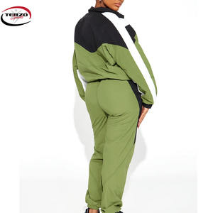 Chándal de talla grande transpirable de alta calidad para mujer, conjuntos cortavientos de diseño personalizado multicolor, ¡Gran oferta! - Product Image 3