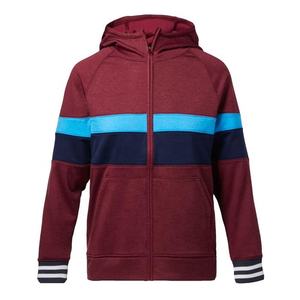 Sudadera con capucha bordada personalizada de manga larga con cremallera frontal para mujer - Product Image 3