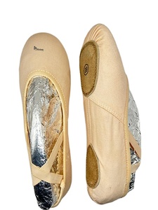 Chaussons de ballet personnalisés en toile à semelle fendue, légers et flexibles, pour la pratique et la performance, unisexe, OEM ODM - Product Image 5