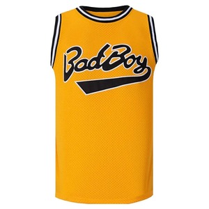 Maillot de basket-ball respirant pour homme 100% polyester jaune avec nom de l'équipe imprimé maillots de football maille sublimation vêtements de sport - Product Image 1