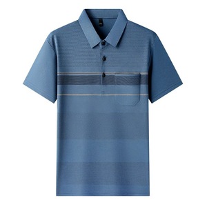 polo t-<b>shirt</b> 2024 Summer New Men's Short-sleeved T-<b>shirt</b> Thin Pocket Men's Lapel Ice Silk Polo <b>Shirt</b> Tops - Product Image 6