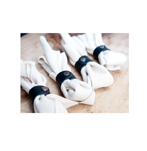 Servilletero de cuero plato de cena decoración del hogar múltiples formas interior decoración del hogar Hotel y restaurante diseño de mesa servilletero - Product Image 1