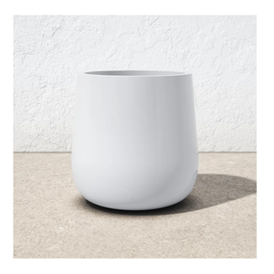 Pot de fleurs moderne en céramique légère et émaillée, fabriqué au Vietnam par UNI EXIM, avec un magnifique design floral pour la maison et le jardin - Product Image 3