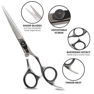 Ciseaux de coiffeur en acier inoxydable de haute qualité pour la coupe de cheveux Couleur et taille personnalisées Service OEM pour la beauté et les soins personnels - Product Image 2