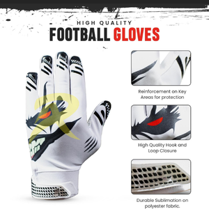 Guantes Deportivos de Silicona Antideslizantes con Estampado Personalizado de Alta Calidad para Fútbol Americano, Transpirables, Precio - Product Image 4
