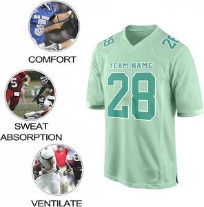 Camiseta de fútbol americano personalizada, diseño ligero transpirable con opciones de personalización para nombres de equipos, números y logotipos - Product Image 3