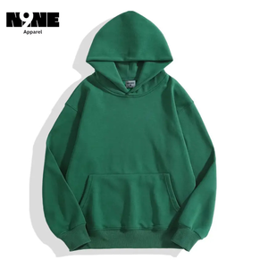 Sweats à capuche unisexe avec logo personnalisé Sweat à capuche homme hiver épais poids lourd surdimensionné sans ficelle brodé grande taille - Product Image 6