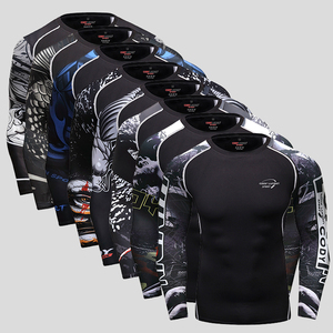 BJJ GI บราซิลเลี่ยน Jitsu rashguard เสื้อว่ายน้ำพิมพ์ลายแขนยาว MMA สำหรับผู้ชาย BJJ rashguard - Product Image 6