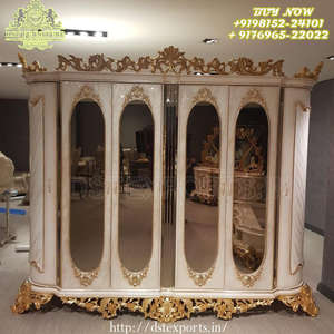 Armario clásico de madera, armario tallado a mano para la habitación principal del fabricante, aspecto francés, juego de guardarropa tallado a mano - Product Image 3