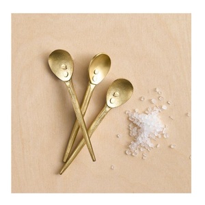 ช้อนตักขนมหวานโลหะหรูหราทันสมัย หัวเล็ก มินิ สีเงิน สีทอง สแตนเลส ช้อนกาแฟ - Product Image 4