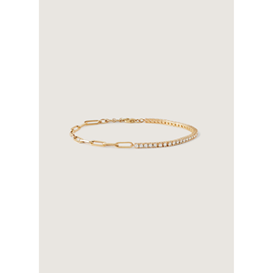 Bracelet Coco Round Tennis Link Diamond, collection élégante de bracelets et de joncs en diamants - Product Image 1