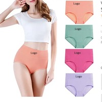 Celana Dalam Wanita MONO RIDESR Model High Waist Briefs Thong, Nyaman, Bahan Spandex/Katun, Kontrol Sedang, Lucu, Setengah Combo