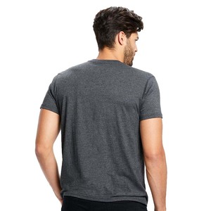 Men Slim Fit <b>Athletic</b> Cotton Poly T Shirt Custom Logo Bulk Plain Workout Tops Tee Solid Color T Shirts - Product Image 3