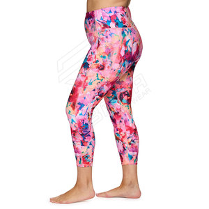 Mallas de verano transpirables personalizadas de alta calidad para mujer con tela de malla elástica de cintura alta - Product Image 5