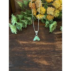 Sonoran Gold Turquoise & Sterling Silver Necklace Navajo-<b>Crafted</b> Cultural Collectible Jewelry - Product Image 1