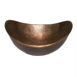Fregadero de lavabo de cobre de moda hecho a mano, pieza de declaración única con acabado de alta calidad, agrega encanto a cualquier espacio del hogar - Product Image 1