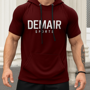 Gimnasio deporte Streetwear Casual moda antiestático transpirable 100% poliéster alta calidad manga corta Skinny Fit secado rápido personalizado - Product Image 6