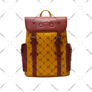 Custom Iota Phi Theta Fraternity <b>Leather</b> Backpack Monogram Hitch Bag <b>Laptop</b> <b>Sleeve</b> Embossed Logo Zipper External Frame - Product Image 1