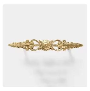 Manijas de metal con acabado dorado elegante, llamativo clásico para interiores de lujo manijas de metal hechas manijas duraderas de alta calidad - Product Image 3