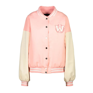 Chaqueta Bomber Universitaria Lisa al por Mayor para Hombre, Chaqueta Varsity Letterman para Mujer, Chaqueta Varsity Letterman de Béisbol Americana - Product Image 6