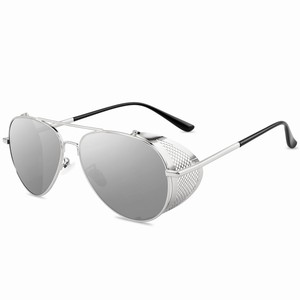 2026 Vintage Punk Sunglasses Men Metal Mirror Sun Glasses for Men Women Retro Personality <b>Eyewear</b> Eyeglass - Product Image 3