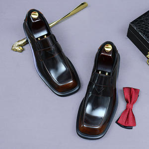 Zapatos de Cuero para Hombre, Diseño 2025, Oxford, con Banda Elástica, Cómodos, de Piel de Vacuno de Primera Calidad, Formales de Negocios, Hechos a Mano - Product Image 1