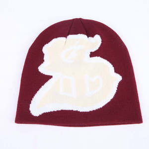 Bonnets tricotés en acrylique au design personnalisé unisexe, magnifiques et charmants avec logo OEM, fabriqués au Pakistan - Product Image 6