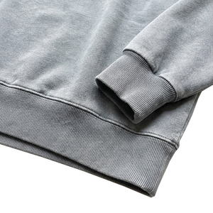 Sweat-shirt d'hiver personnalisé 2026, coupe classique, col rond, en molleton de coton délavé vintage, coupe-vent et respirant, modèle très demandé - Product Image 4