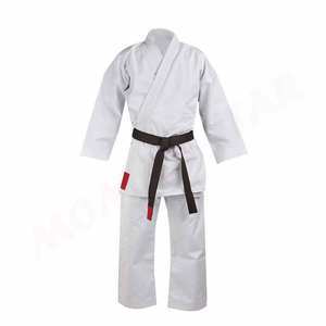 Vêtements d'entraînement de qualité supérieure uniforme de karaté en taille personnalisée vente en gros de costumes d'arts martiaux à col en V prix raisonnable - Product Image 1