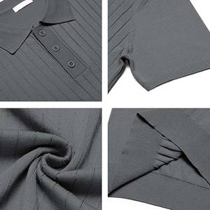 เสื้อเชิ้ตผู้ชายแขนสั้นคอปก ผ้าเรียบ ใส่สบาย สำหรับฤดูร้อน ป้องกันริ้วรอย สามารถปรับแต่งสีและขนาดได้ - Product Image 5