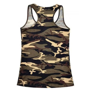 Service OEM, débardeur personnalisé pour femmes en polyester et coton, respirant, séchage rapide, sans manches, pour la salle de sport, l'entraînement, la course à pied - Product Image 2