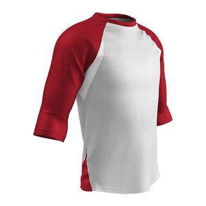 Team Sports Baseball Jersey 100% Polyester Breathable Quick Dry Short Sleeve Crew Neck T-Shirts for Men - Product Image 1