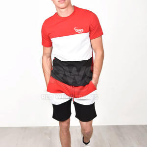 Vente en gros Ensemble t-shirt et short pour homme Ensemble short décontracté en coton mélangé doux pour un usage quotidien et domestique - Product Image 3