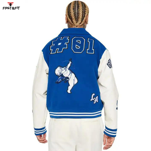 Hot Selling Winter Bomber <b>Jacket</b> Embroidered <b>Jacket</b> Varsity <b>Jacket</b> Custom Winter College Baseball <b>jacket</b> for <b>men</b> - Product Image 3