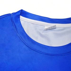 Maillot de football personnalisé à col rond unisexe, respirant, extensible dans quatre directions, séchage rapide, imprimé en polyester, sublimé - Product Image 3