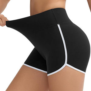 Pantalones cortos de yoga para gimnasio para mujer sin costuras de cintura alta Scrunch Butt Workout Running Yoga Short con diseño y tamaño personalizados - Product Image 3