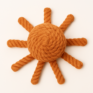 Jouet à mâcher en coton fait à la main pour chien en corde de poulpe durable pour animaux de compagnie, écologique et sûr - Product Image 3