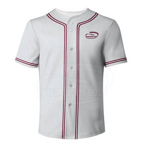 Jersey de béisbol de secado rápido para hombre Ropa deportiva transpirable Slim Fit con opción de talla grande Color sólido - Product Image 1