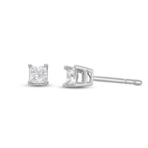 Brincos de ouro branco Vvs Moissanite Solitaire, preço de fábrica por atacado 10K 14K 18K ouro real maciço 750 585 - Product Image 1